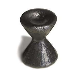     forged ii round extra large iron knob in black