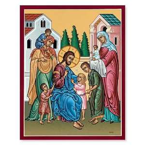   Christ & the Children Magnet, Religious Catholic Icon 