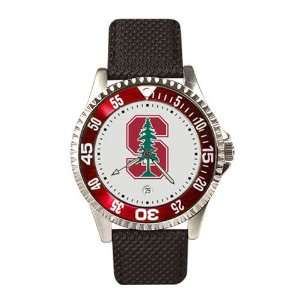  Stanford Cardinal Mens Competitor Watch W/Leather Band 
