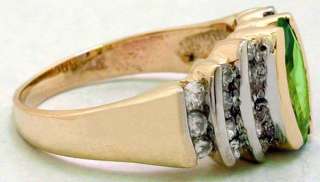NATURAL 1.16 carats RUSSIAN ALEXANDRITE & DIAMONDS RING 14K  