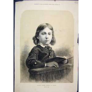  1873 Portait Prince Albert Victor Wales Young Boy