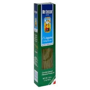  De Cecco, Pasta Spinach Linguine, 16 OZ (Pack of 20 