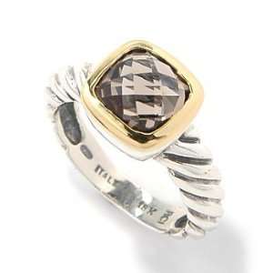   Smokey Topaz Twisted Band Ring (3.5 cts.tw.) Evyatar Rabbani Jewelry