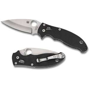  Spyderco Manix2 Folding Knife 3 3/8 Satin Plain Blade 