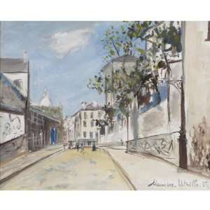     Maurice Utrillo   24 x 24 inches   Rue de Mont Cenis in Montmartre