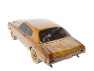   CHEVROLET CHEVELLE CAR WOOD WOODEN HAND MADE CARVED MAHOGANY MODEL