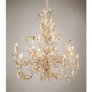 Wildwood Lamps 2883 Flowers Chandeliers in Gold And Antique White On 
