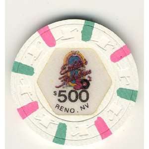  Eddies Fabulous Casino Reno NV 1987 Clay $500 Chip Sports 