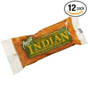 Amys Indian Spinach Tofu Wrap, Organic, 5.5 Ounce Boxes (Pack of 12 