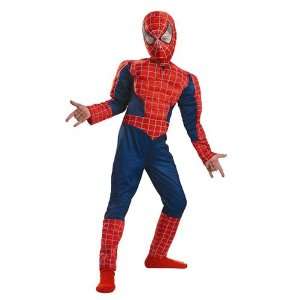   Spiderman Costume Boy Muscle Movie 3   Child 7 8: Toys & Games