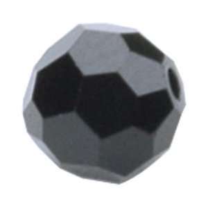 Darice Swarovski Crystals Facet Round Beads 6mm 6/Pkg Jet Black 0700 6 