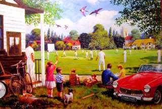 CRICKET ON THE GREEN by KEVIN WALSH 1000 PIECE FALCON JIGSAW PUZZLE 