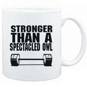   Mug White Stronger than a Spectacled Owl  Animals