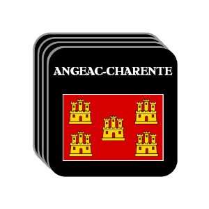 Poitou Charentes   ANGEAC CHARENTE Set of 4 Mini Mousepad Coasters