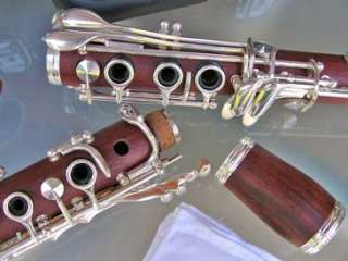 Rose Wood Bb Wooden Clarinet   Silver Keys ★BRAND NEW★  