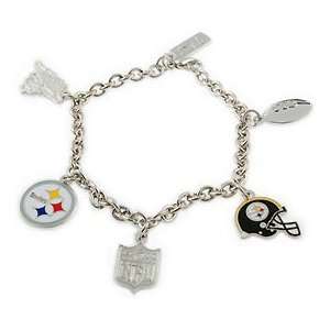    Pittsburgh Steelers Ladies Charm Bracelet: Sports & Outdoors