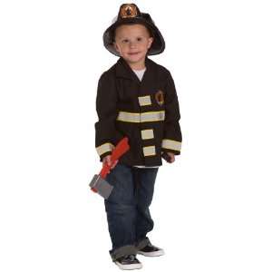  Fireman Costume   fits ages 3 6 yrs Toys & Games
