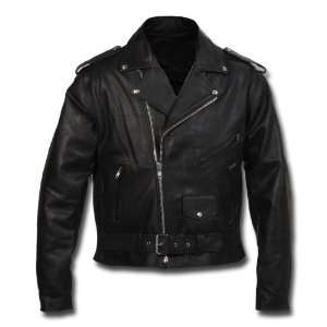  Interstate Leather Motorcycle Jacket with Spandex Sides 