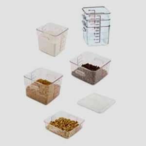  Square Space Saving Container   6 Quarts Case Pack 3 