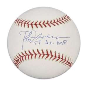  Rod Carew Signed Baseball Inscribed 77 AL MVP: Sports 
