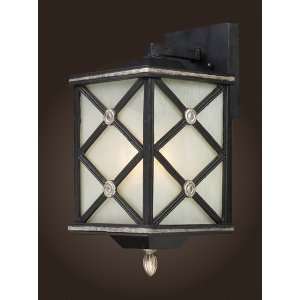  Chaumont Collection Matte Black Outdoor Wall Light 42130/1 