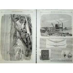   Isthmus Suez Canal Chalouf 1869 Dredges Book Roebuck