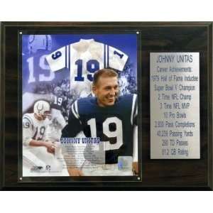   ) Colts Johnny Unitas 12x15 Career Stats Plaque: Sports & Outdoors