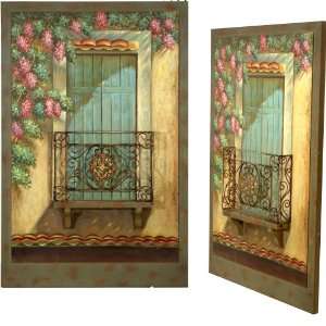   Hand Painted 3 Dimensional Wood and Metal Wall Decor