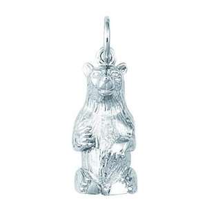  Sterling Silver Black Bear Charm Arts, Crafts & Sewing