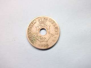 1905 BELGIUM 10 CES COIN  