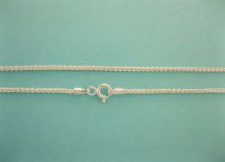 Sterling Silver Wheat Italy Chain 24 Inch 24 1.5mm  
