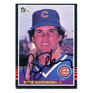  Ryne Sandberg Autographed / Signed 1985 Donruss Card 