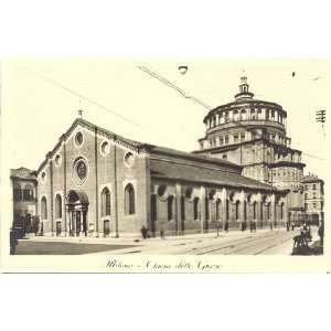   Vintage Postcard Chiesa delle Grazie Milan Italy 