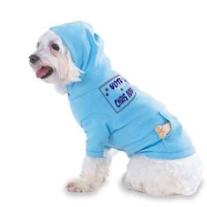 VOTE CHRIS DODD Hooded (Hoody) T Shirt with pocket for your Dog or Cat 