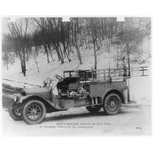   chemical & hose truck,Ft. Leavenworth Kansas,1918