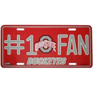  Ohio State #1 Fan License Plate: Sports & Outdoors