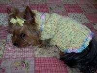 SWEATER PATTERN CLOTHES YORKIE CHIHUAHUA SMALL DOG 3  