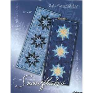  Winter Wonderland Snowflakes Tablerunner Pattern by Judy 