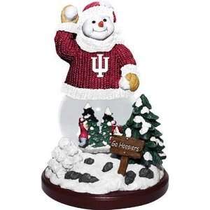 Indiana Hoosiers NCAA Snowfight Snowman Figurine  Sports 