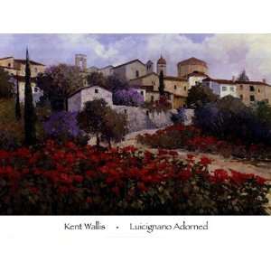  Luicignano Adorned Finest LAMINATED Print Kent Wallis 