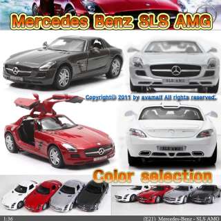 Mercedes Benz SLS AMG 1:36 5 Color selection Diecast Mini Cars 