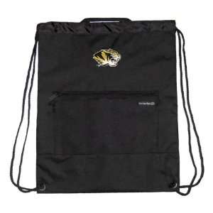 Mizzou Missouri Logo Embroidered Cinch Backpack: Sports 
