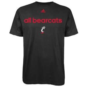   Cincinnati Bearcats adidas Black All Bearcats T Shirt Sports