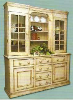 OLD WORLD Dublin HUTCH China Cabinet Antique European Reproduction 25 