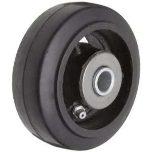 RWM Casters Mold On Rubber on Iron Wheel, Roller Bearing, 250 lbs 
