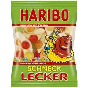 Haribo Schneck Lecker ( Foam Sugar Snails ) Gummi Candy 200g  