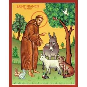  St. Francis of Assisi Icon Plaque: Home & Kitchen