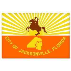  Jacksonville Florida City Flag car bumper sticker window 