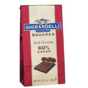  60% Cacao Dark Chocolate Squares 5.25oz Bag 2 Count 