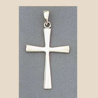 Sterling Silver Large Christian Latin Cross Pendant  
